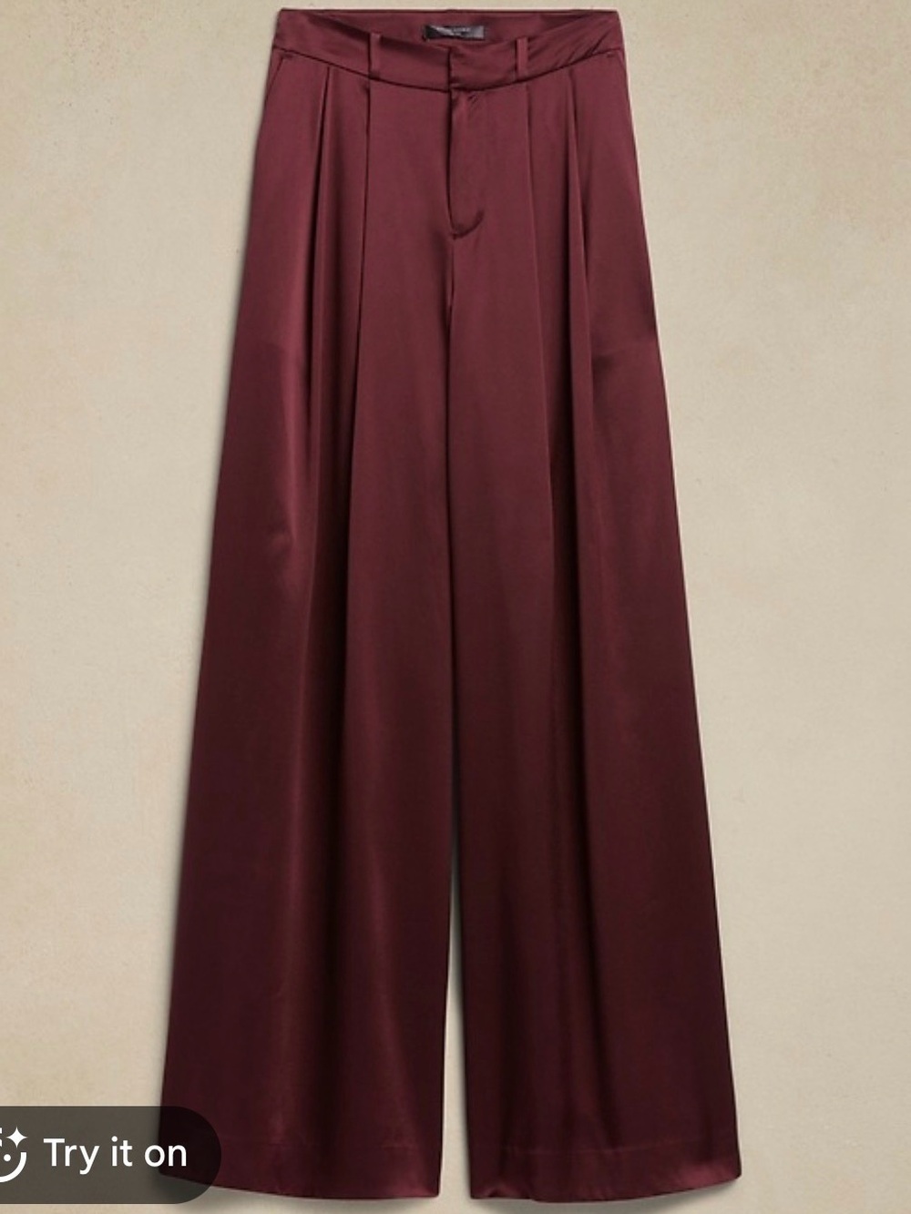 ❤️ Banana Republic Belay Silk Pants Dark Cherry Red Size 6 ❤️ - Picture 9 of 14